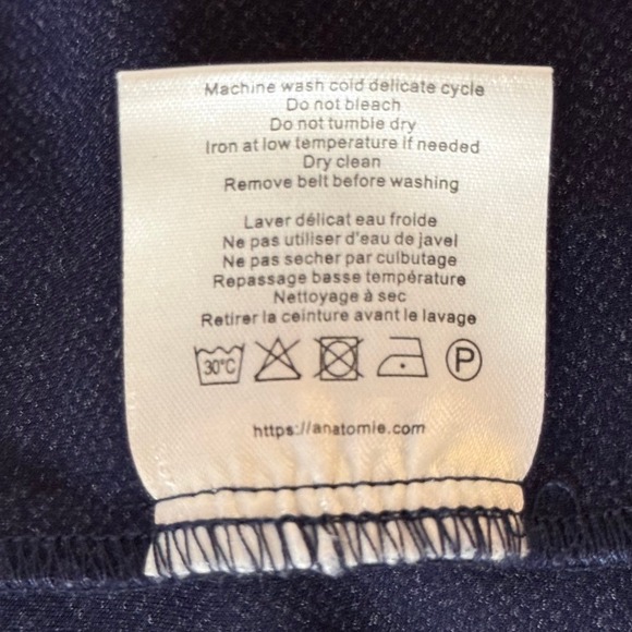 Anatomie Dress Women XS Navy Blue Minimalist Casual Preppy Office Chic Work - Picture 9 of 9